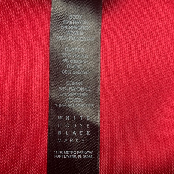 ⭐️NEW⭐️White House Black Market Black Boat Neck Bell Sleeves Top with buttons - Picture 8 of 9